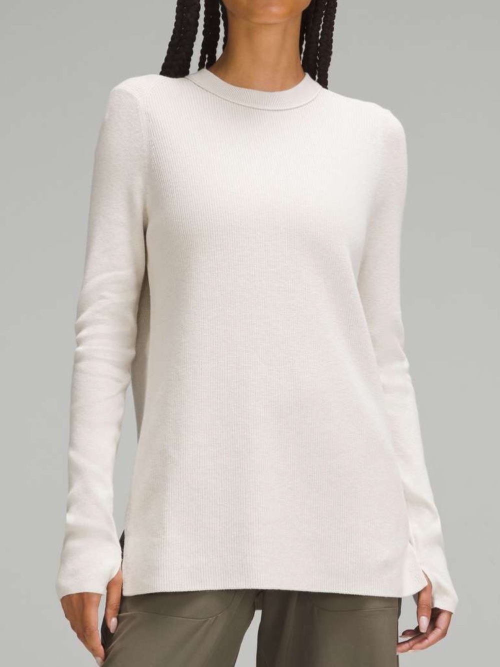 Lululemon Take It All In Cotton-Blend Sweater
White Opal